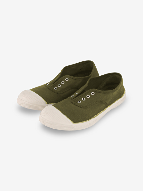 TENNIS ELLY FEMME  Kaki , Tennis & Chaussures Bensimon