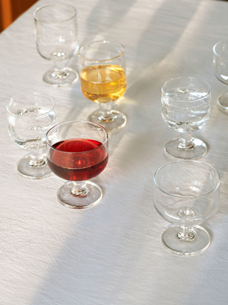 VERRE A PIED BAS EMPILABLE 20CL H11CM - ...  Transparent , Maison Bensimon
