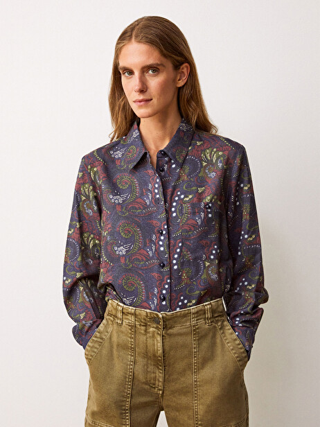 CHEMISE GARY  Impr. cachemire , Prêt-à-porter Bensimon