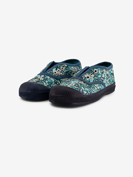 TENNIS ELLY LIBERTY  Fleurs bleues , Tennis & Chaussures Bensimon