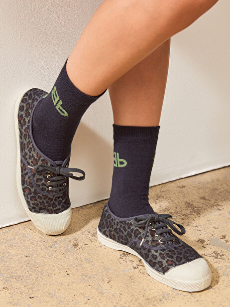 TENNIS LACET DENIM LEO  Denim leo , Tennis & Chaussures Bensimon