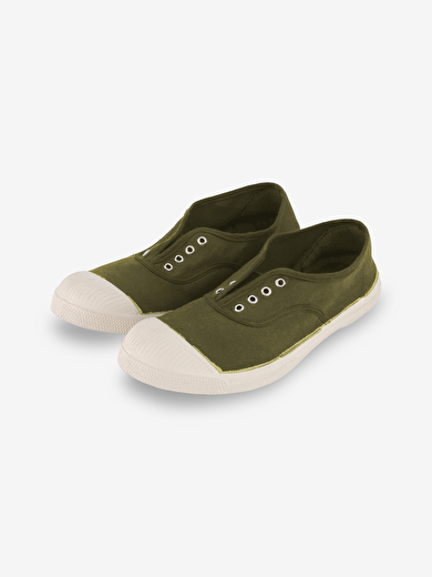 TENNIS ELLY FEMME  Kaki , Tennis & Chaussures Bensimon