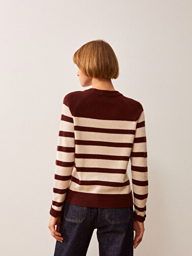 PULL INDICO  Acajou , Prêt-à-porter Bensimon