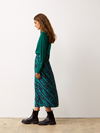JUPE GANGSTER  Impr. geometric , Prêt-à-porter Bensimon
