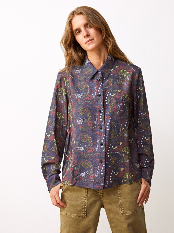 CHEMISE GARY  Impr. cachemire , Pr&ecirc;t-&agrave;-porter Bensimon