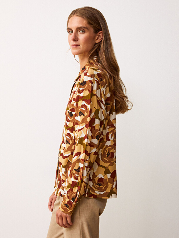 CHEMISE GALICIA  Fleurs d'automne , Pr&ecirc;t-&agrave;-porter Bensimon