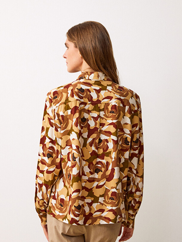 CHEMISE GALICIA  Fleurs d'automne , Pr&ecirc;t-&agrave;-porter Bensimon