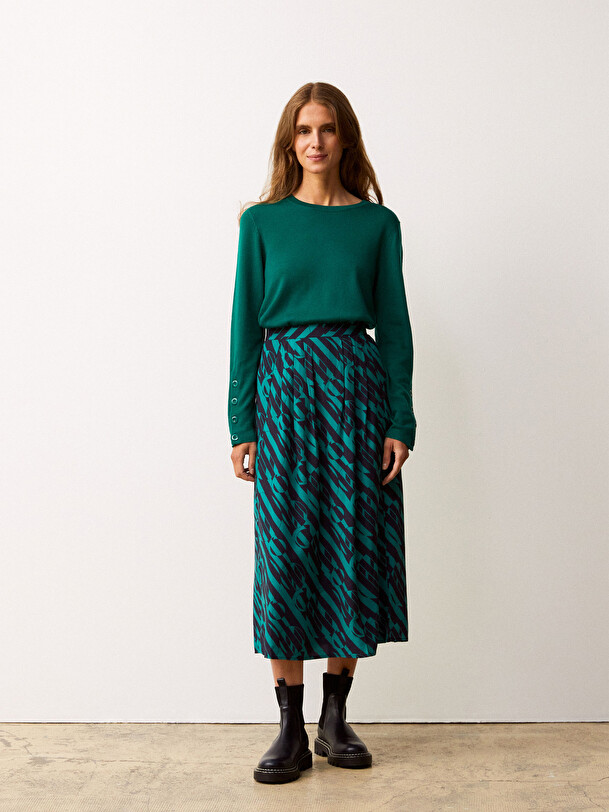 JUPE GANGSTER  Impr. geometric , Pr&ecirc;t-&agrave;-porter Bensimon