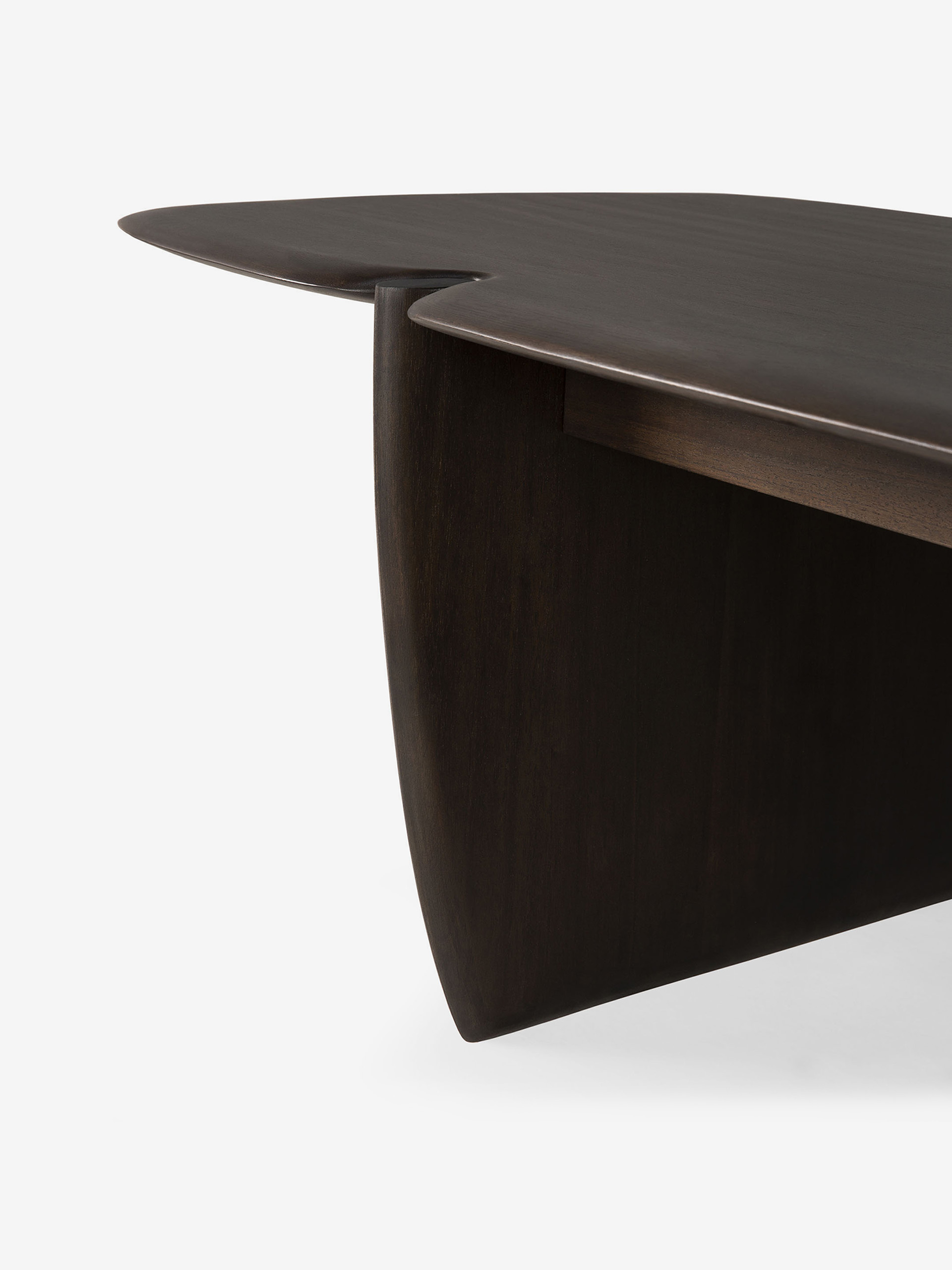 TABLE BASSE PI ALAIN VAN HAVRE - ETHNICRAFT Acajou , Maison Bensimon