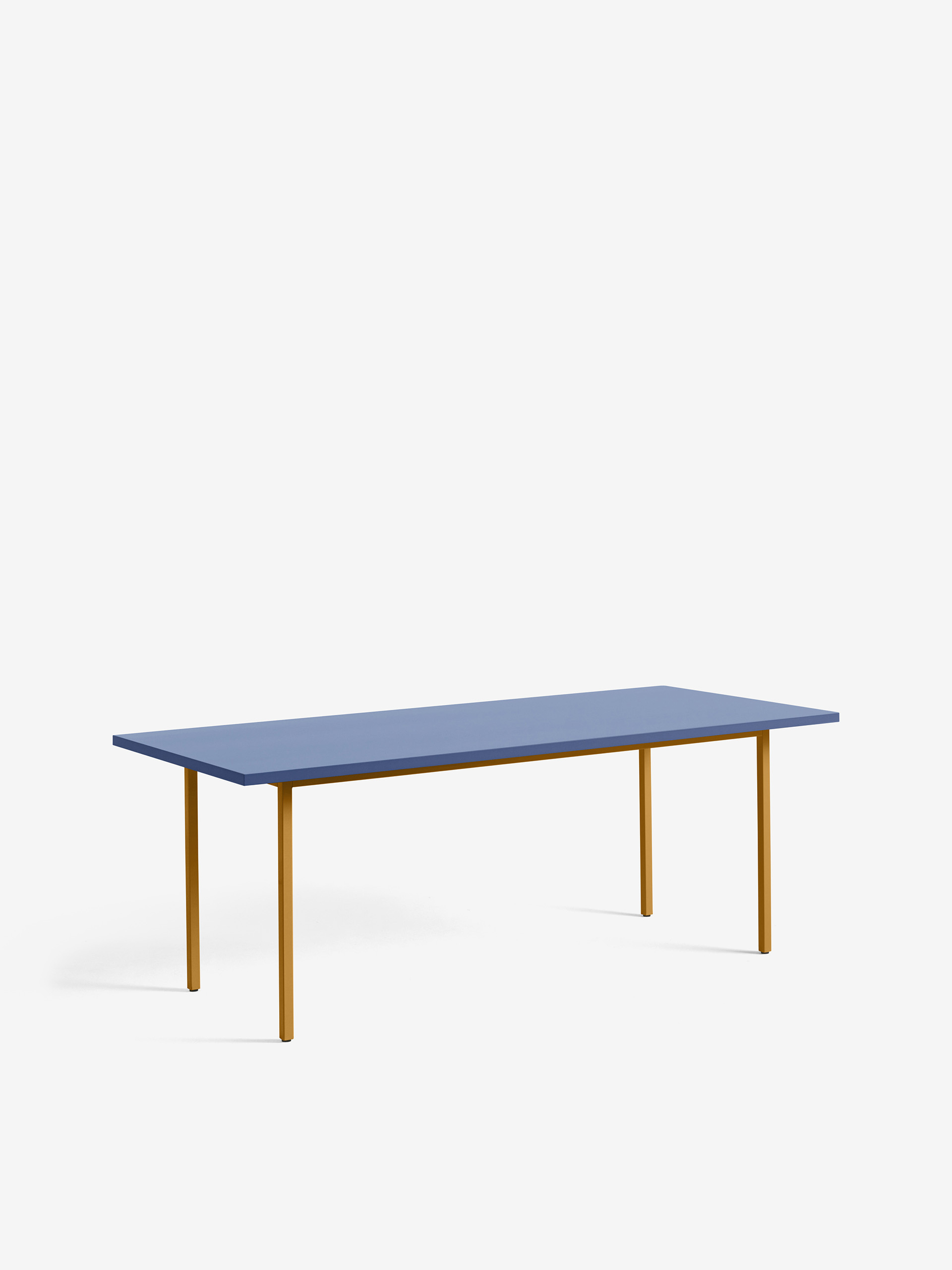 TABLE RECTANGULAIRE TWO-COLOUR MULLER VAN SEVEREN BLEU PIED OCRE L200CM - HAY Bleu , Maison Bensimon