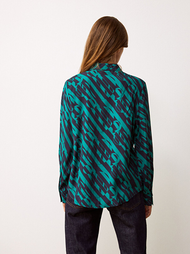 CHEMISE GUILENE  Impr. geometric , Pr&ecirc;t-&agrave;-porter Bensimon