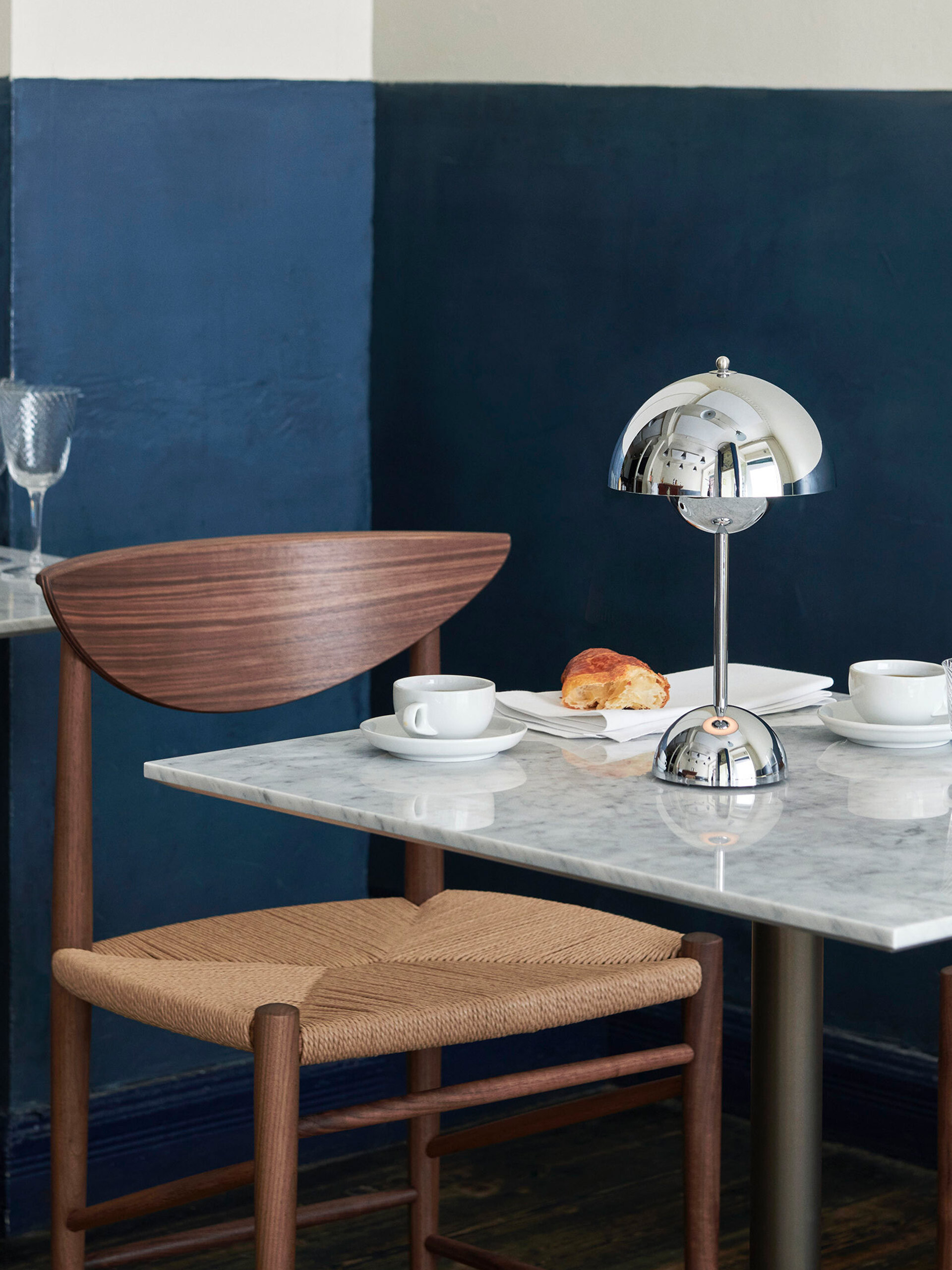 LAMPE NOMADE VP9 CHROME - &TRADITION  Chrome , Maison Bensimon