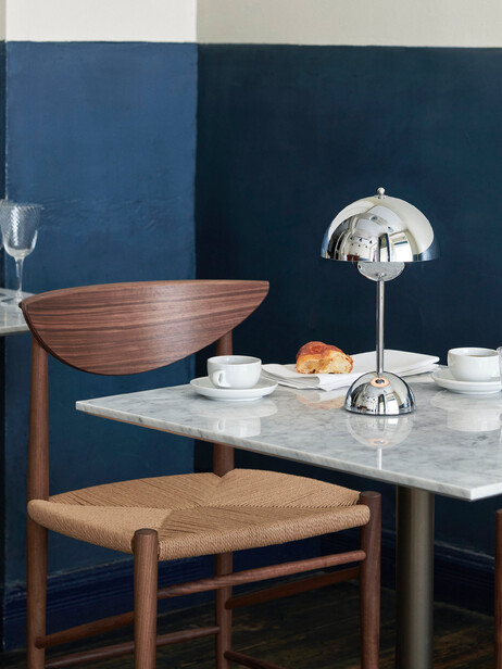 LAMPE NOMADE VP9 CHROME - &TRADITION  Chrome , Maison Bensimon