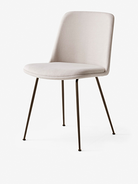 CHAISE RELY HEE WELLING TISSU ECRU PIEDS BRONZE - &TRADITION  Ecru , Maison Bensimon