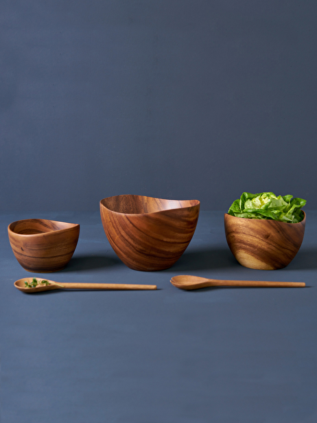 SALADIER EN ACACIA 22CM - KINTA  Naturel , Maison Bensimon