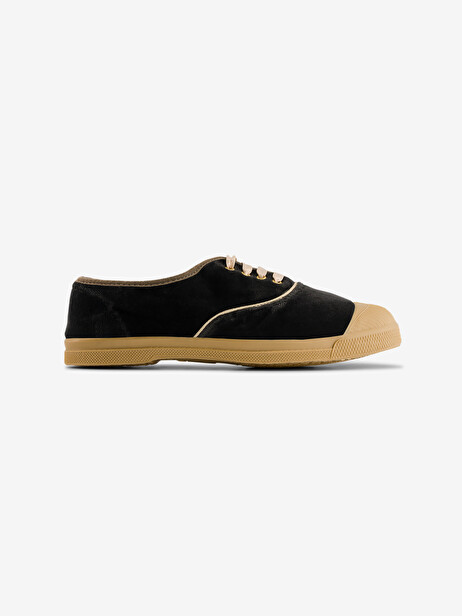 LACETS FEMME VELVET  Grey twill , Tennis & Chaussures Bensimon