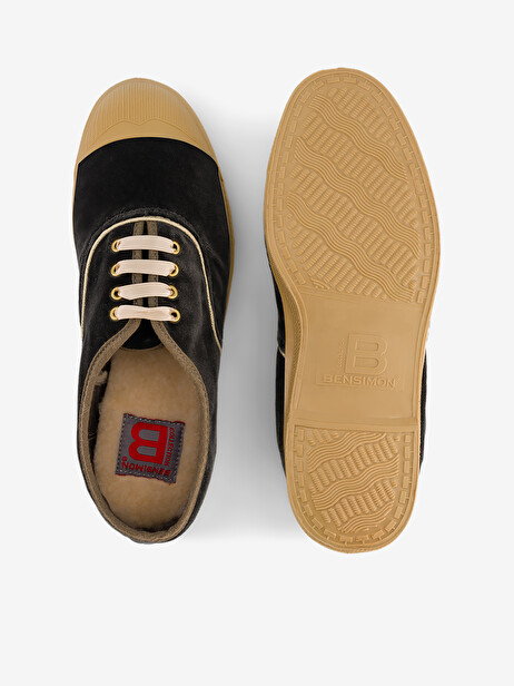 LACETS FEMME VELVET  Grey twill , Tennis & Chaussures Bensimon