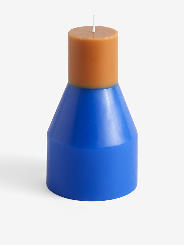 BOUGIE PILLAR BLEU ELECTRIQUE S - HAY Bleu/orange , Maison Bensimon