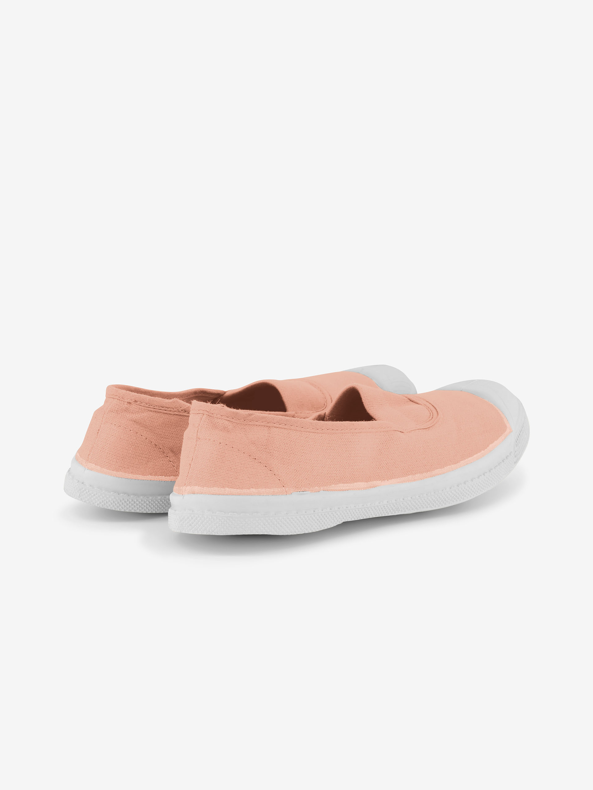 TENNIS ELASTIQUE FEMME  Rose , Tennis & Chaussures Bensimon