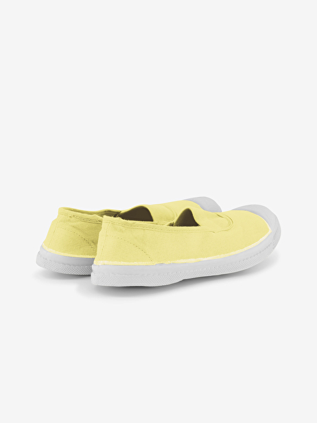 TENNIS ELASTIQUE FEMME  Citron , Tennis & Chaussures Bensimon