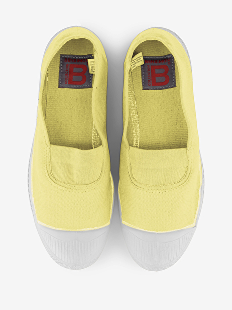 TENNIS ELASTIQUE FEMME  Citron , Tennis & Chaussures Bensimon