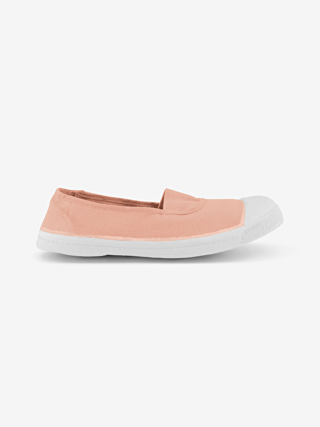 TENNIS ELASTIQUE FEMME  Rose , Tennis & Chaussures Bensimon
