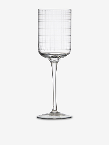 SET 4 VERRES VIN ROUGE STRIE  Transparent , Maison Bensimon