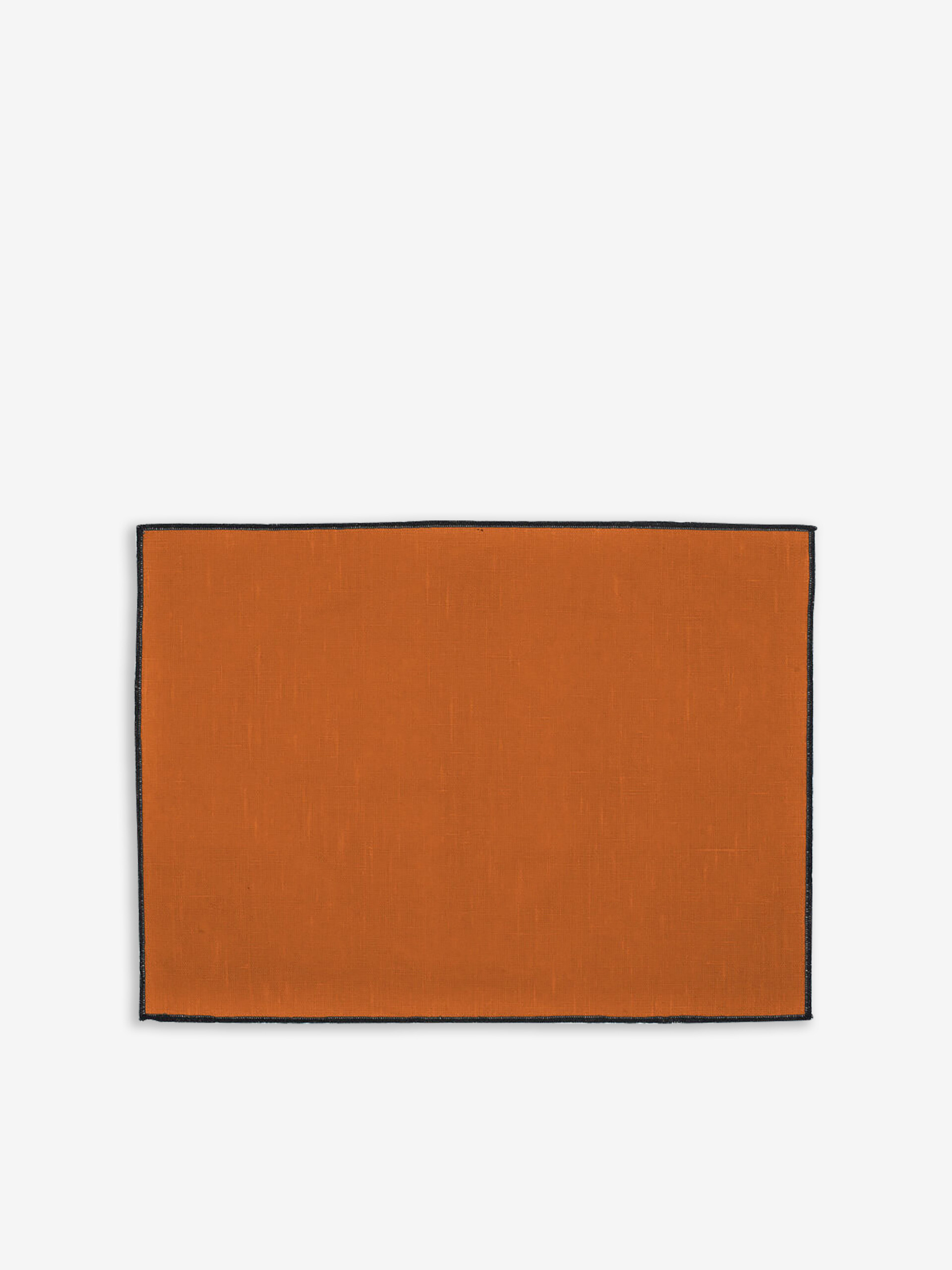 SET DE TABLE BURNT ORANGE - HARMONY  Burnt orange , Maison Bensimon