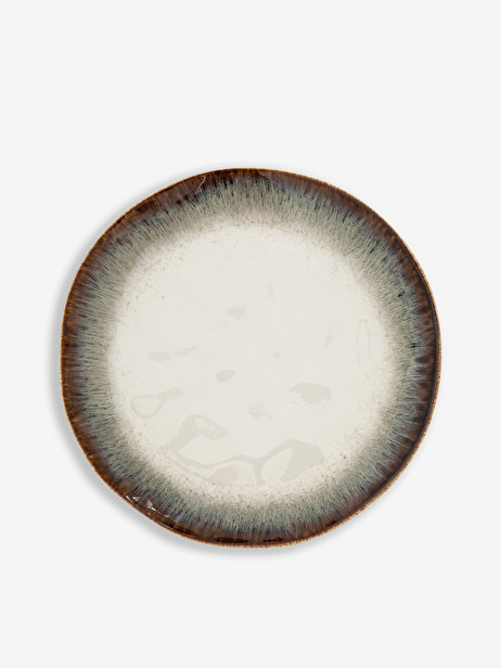 ASSIETTE A DESSERT D21CM PORCELAINE IRIS...  Brown , Maison Bensimon