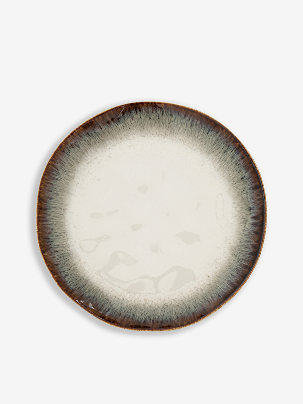 ASSIETTE A DESSERT D21CM PORCELAINE IRIS... Brown , Maison Bensimon