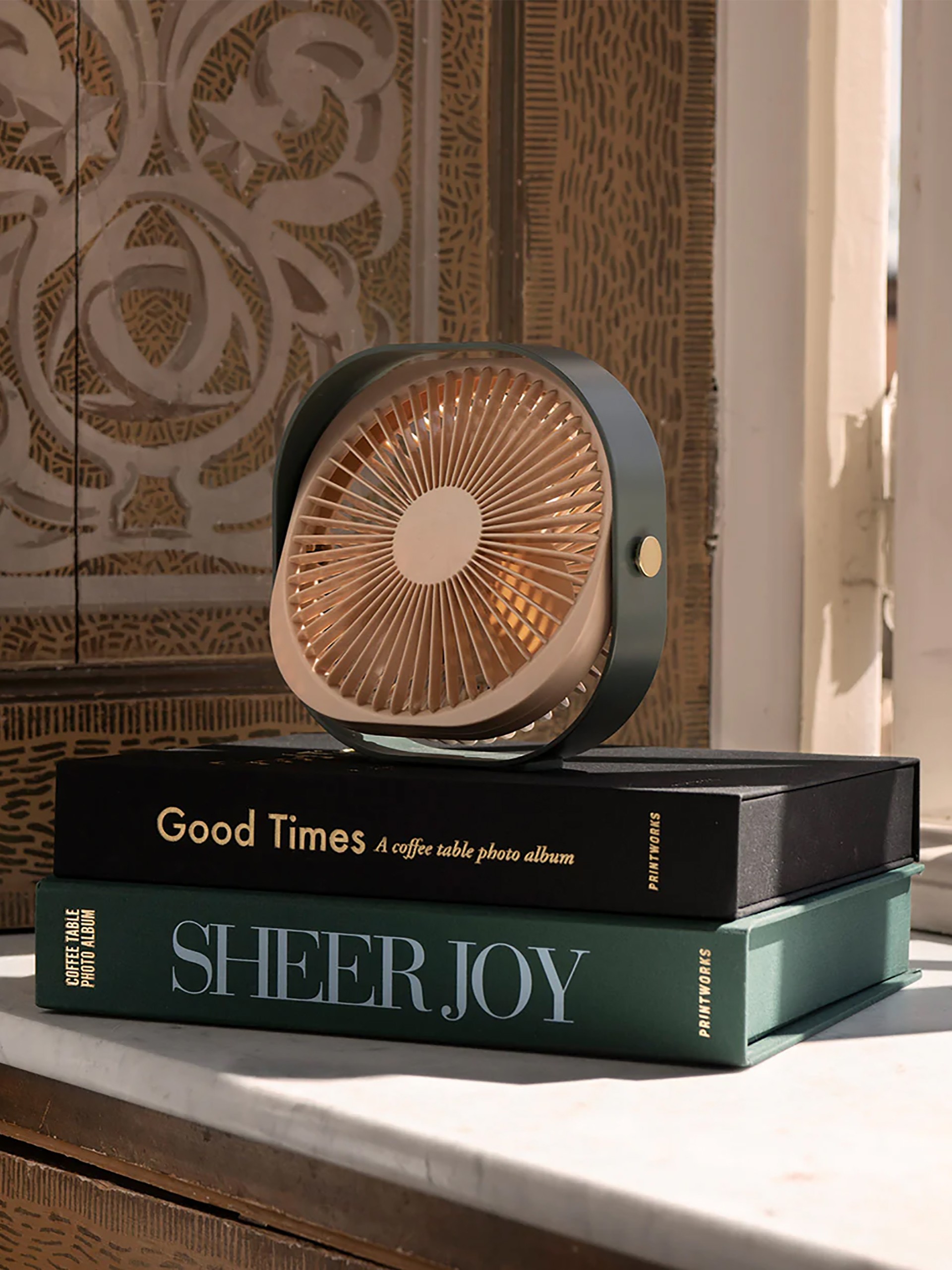 VENTILATEUR PORTABLE FANTASTIC VERT - Kubbick (Printworks) Vert , Maison Bensimon