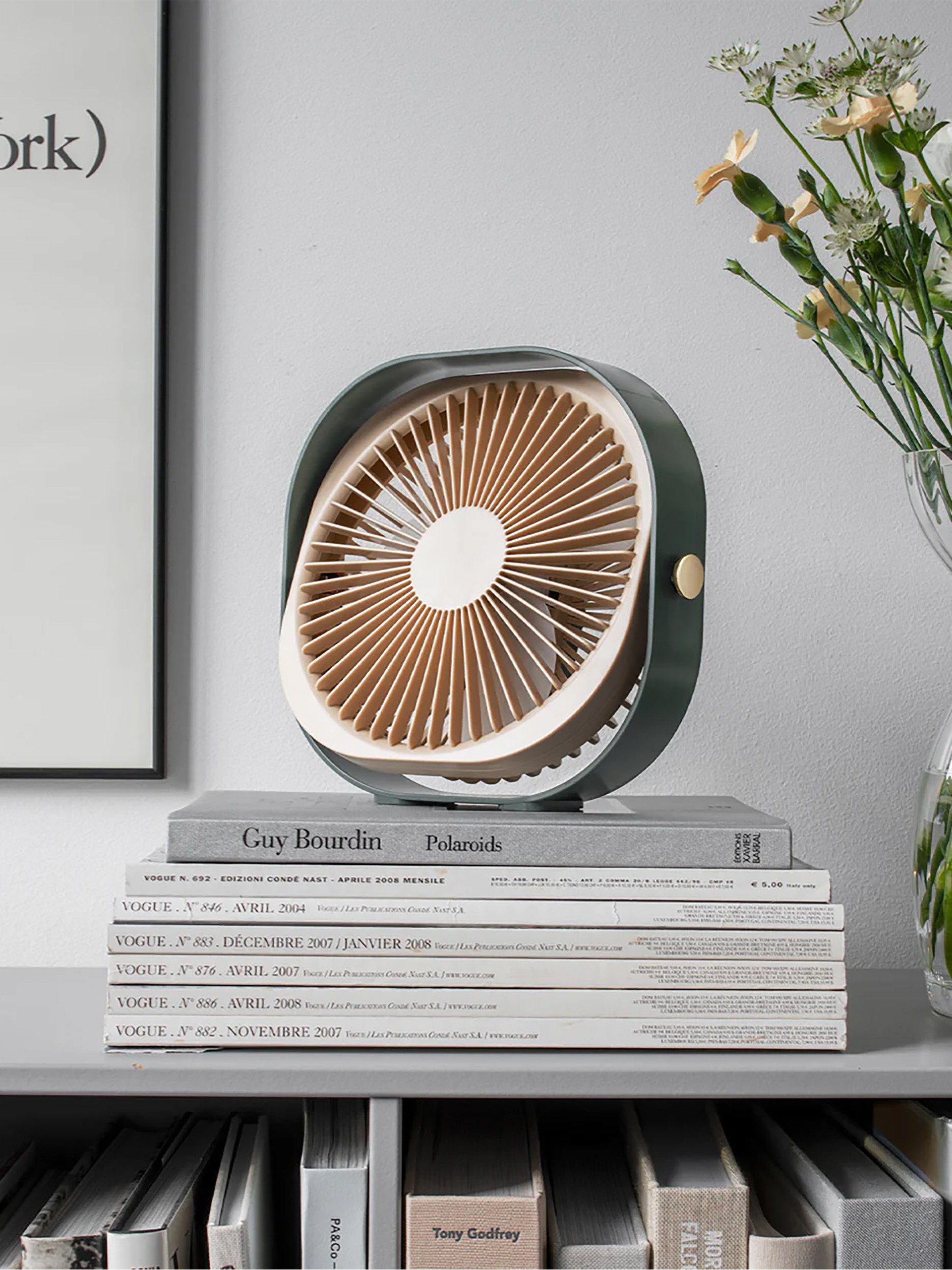 VENTILATEUR PORTABLE FANTASTIC VERT - Kubbick (Printworks) Vert , Maison Bensimon