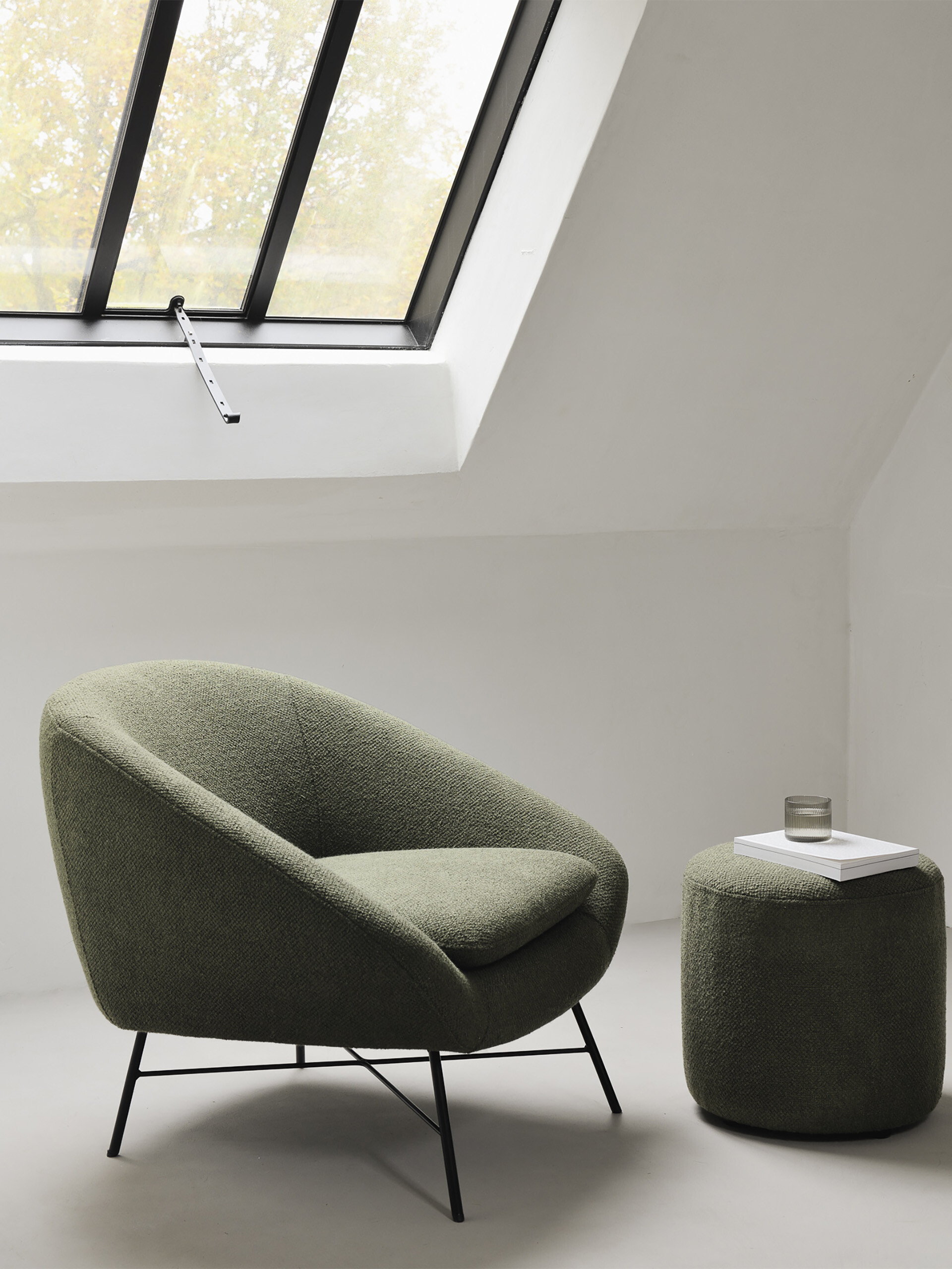 FAUTEUIL BARROW JACQUE DENEEF - ETHNICRAFT  Vert , Maison Bensimon