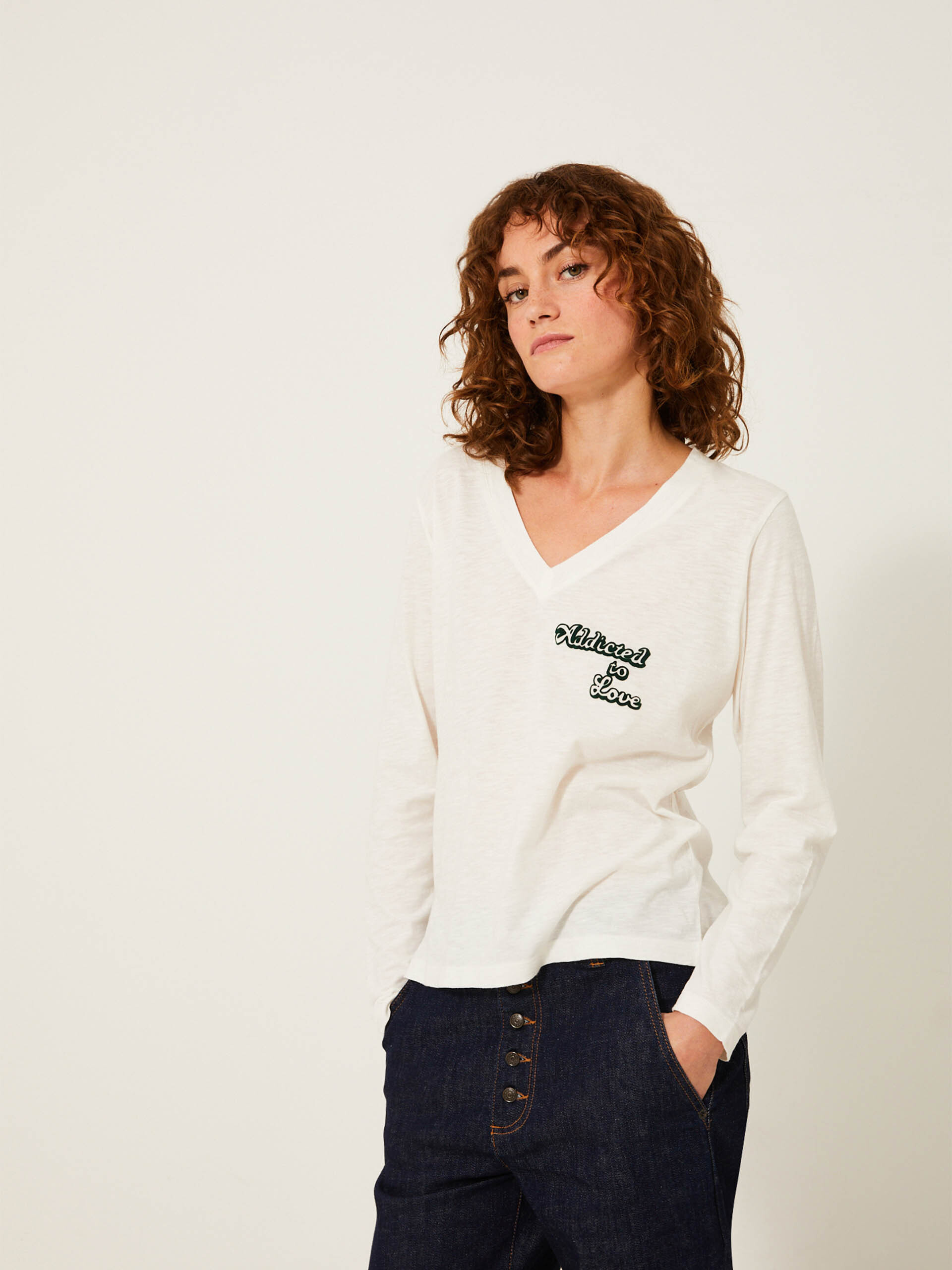 TEE SHIRT KARRY  Ecru , Pr&ecirc;t-&agrave;-porter Bensimon