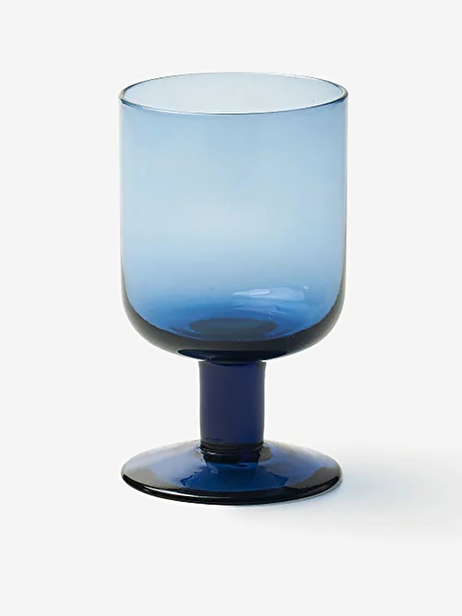 VERRE A VIN VERRE BLEU - BITOSSI HOME  Bleu , Maison Bensimon