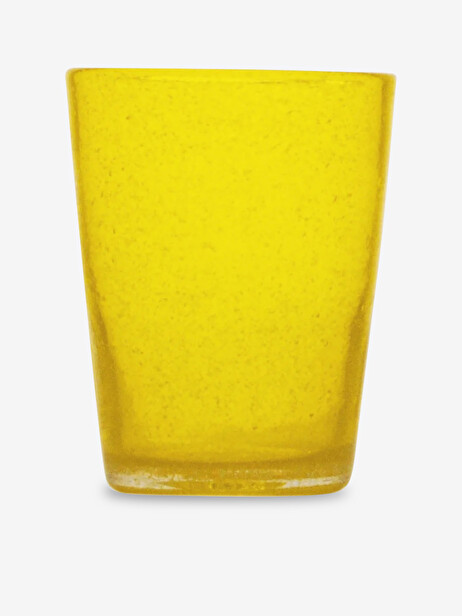 VERRE A EAU BUBBLE JAUNE - ZANI SERAFINO  Jaune , Maison Bensimon