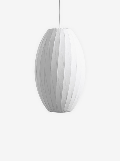 SUSPENSION CIGAR CRISSCROSS BUBBLE M GEORGE NELSON BLANC - HAY  Blanc , Maison Bensimon