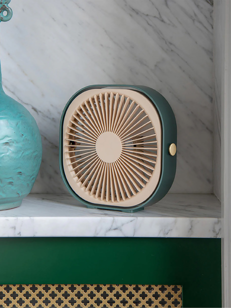 VENTILATEUR PORTABLE FANTASTIC VERT - Kubbick (Printworks)  Vert , Maison Bensimon