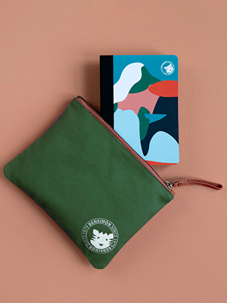 ZIPPED POCKET PAPIER TIGRE  Marine , Sacs & Bagages Bensimon