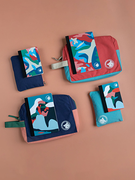 ZIPPED POCKET PAPIER TIGRE  Rouge , Sacs & Bagages Bensimon