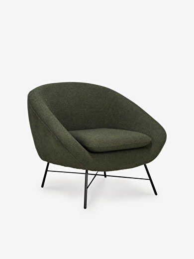 FAUTEUIL BARROW JACQUE DENEEF - ETHNICRAFT  Vert , Maison Bensimon