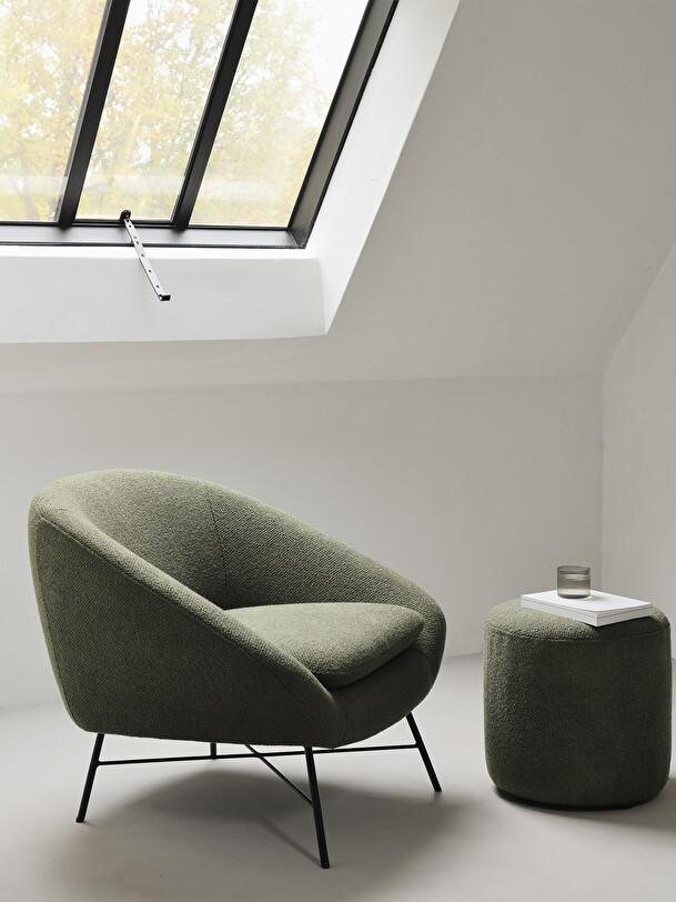 FAUTEUIL BARROW JACQUE DENEEF - ETHNICRAFT  Vert , Maison Bensimon