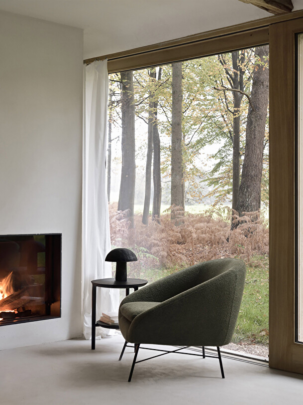 FAUTEUIL BARROW JACQUE DENEEF - ETHNICRAFT  Vert , Maison Bensimon
