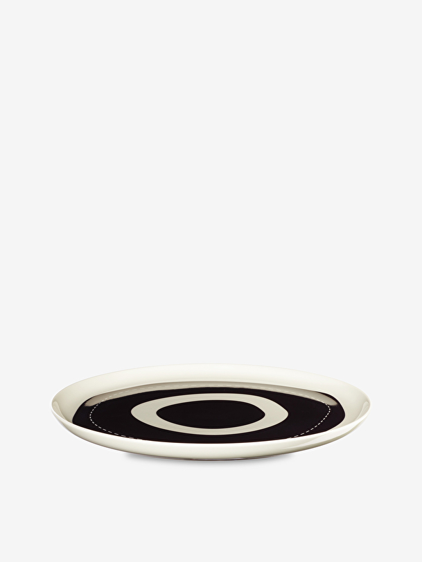 ASSIETTE ARTY TARGET GRES NOIR BLANC - A... Noir/blanc , Maison Bensimon