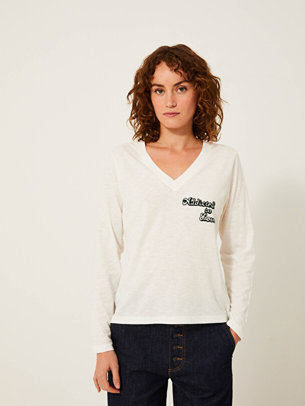 TEE SHIRT KARRY  Ecru , Pr&ecirc;t-&agrave;-porter Bensimon
