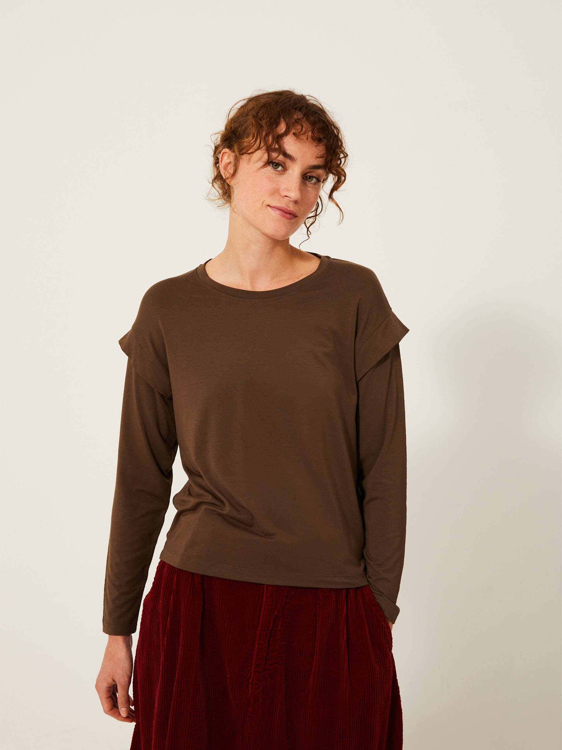 TEE SHIRT KALEB  Cachou , Pr&ecirc;t-&agrave;-porter Bensimon