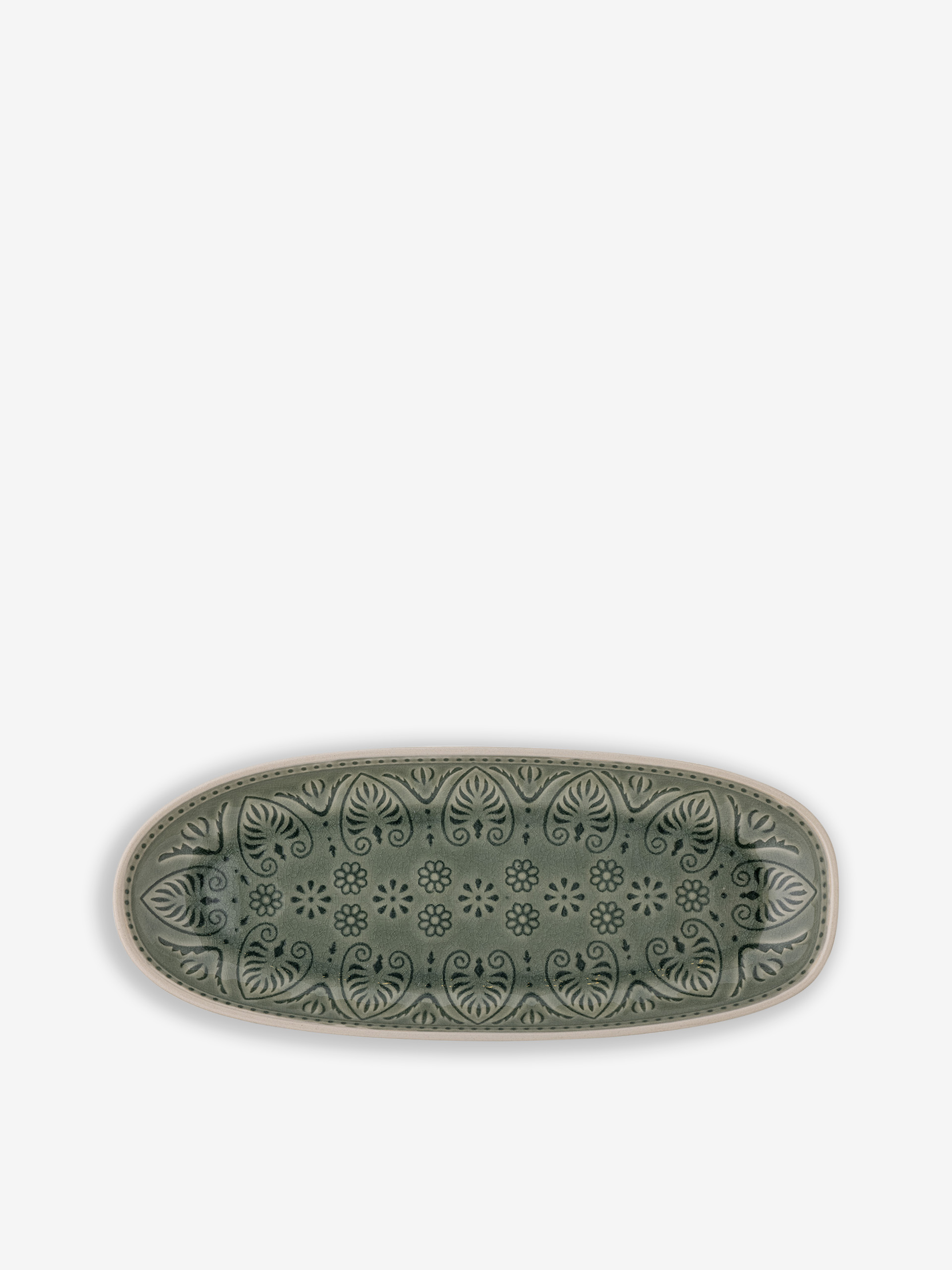 GRAND PLAT RETRO GRES VERT 31X13 - BLOOMINGVILLE  Vert , Maison Bensimon