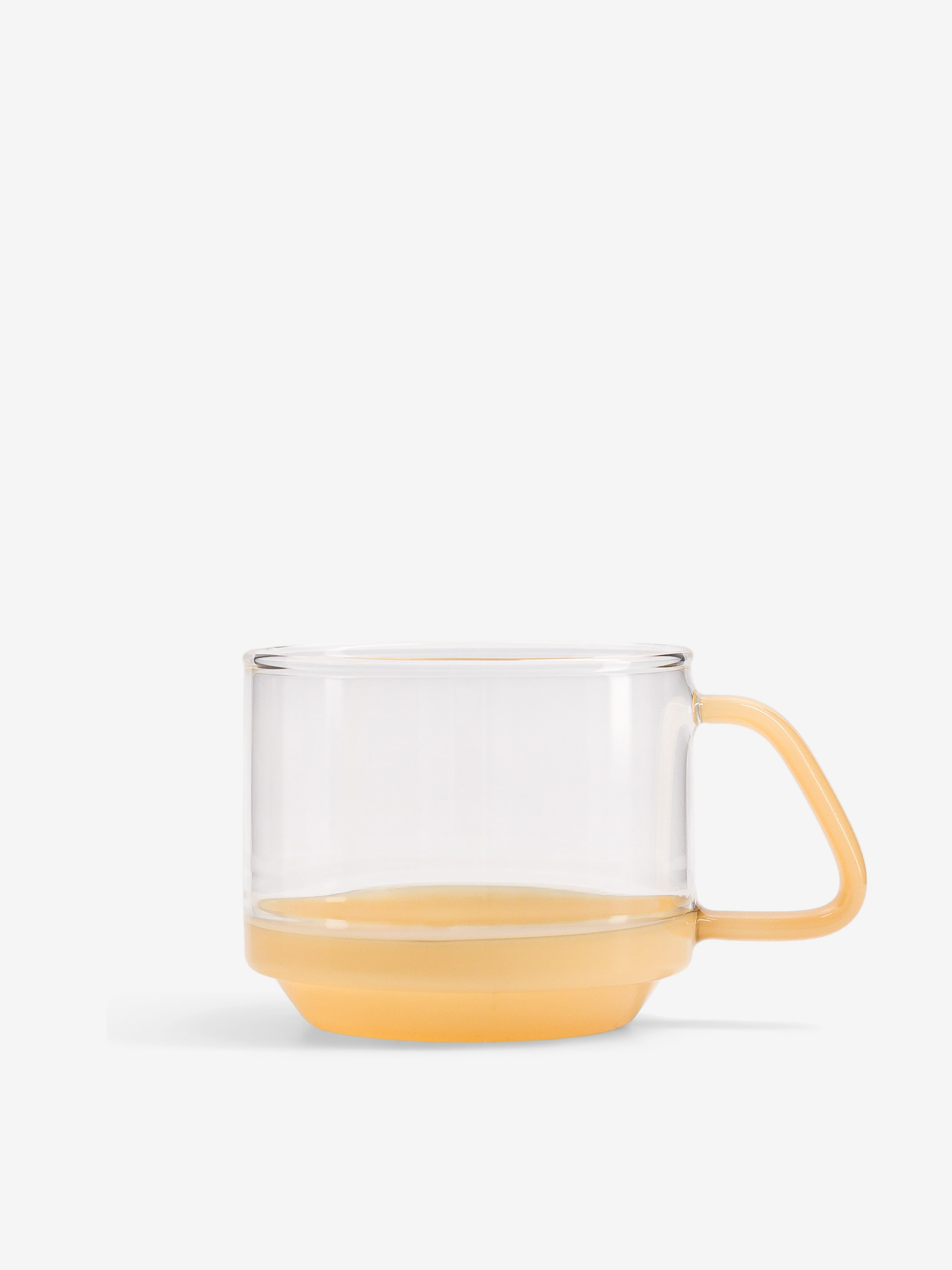 SET 2 TASSES MILKY JAUNE BOROSILICATE Jaune , Maison Bensimon