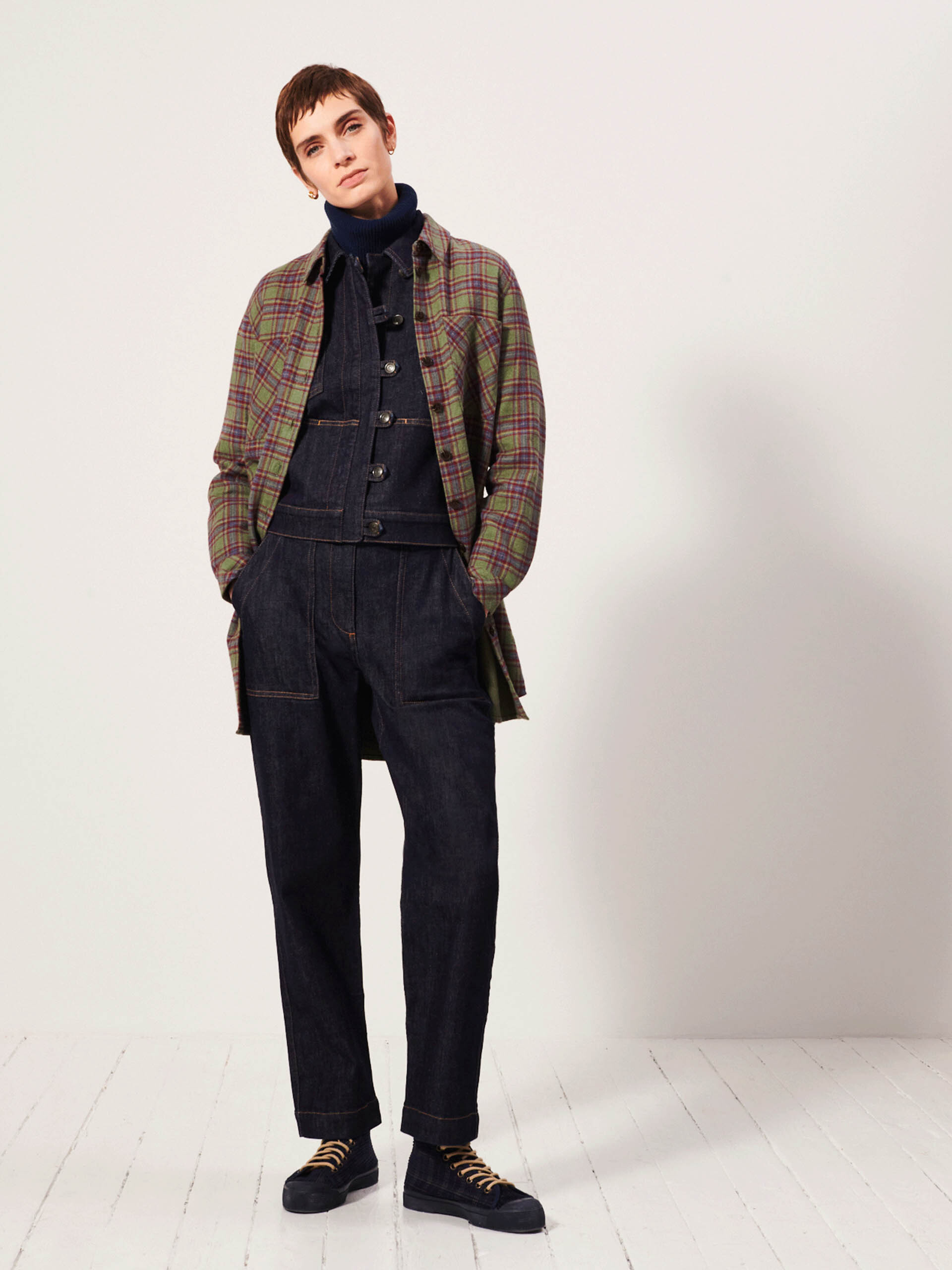 CHEMISE JUANITA  Carreaux d'hiver , Pr&ecirc;t-&agrave;-porter Bensimon