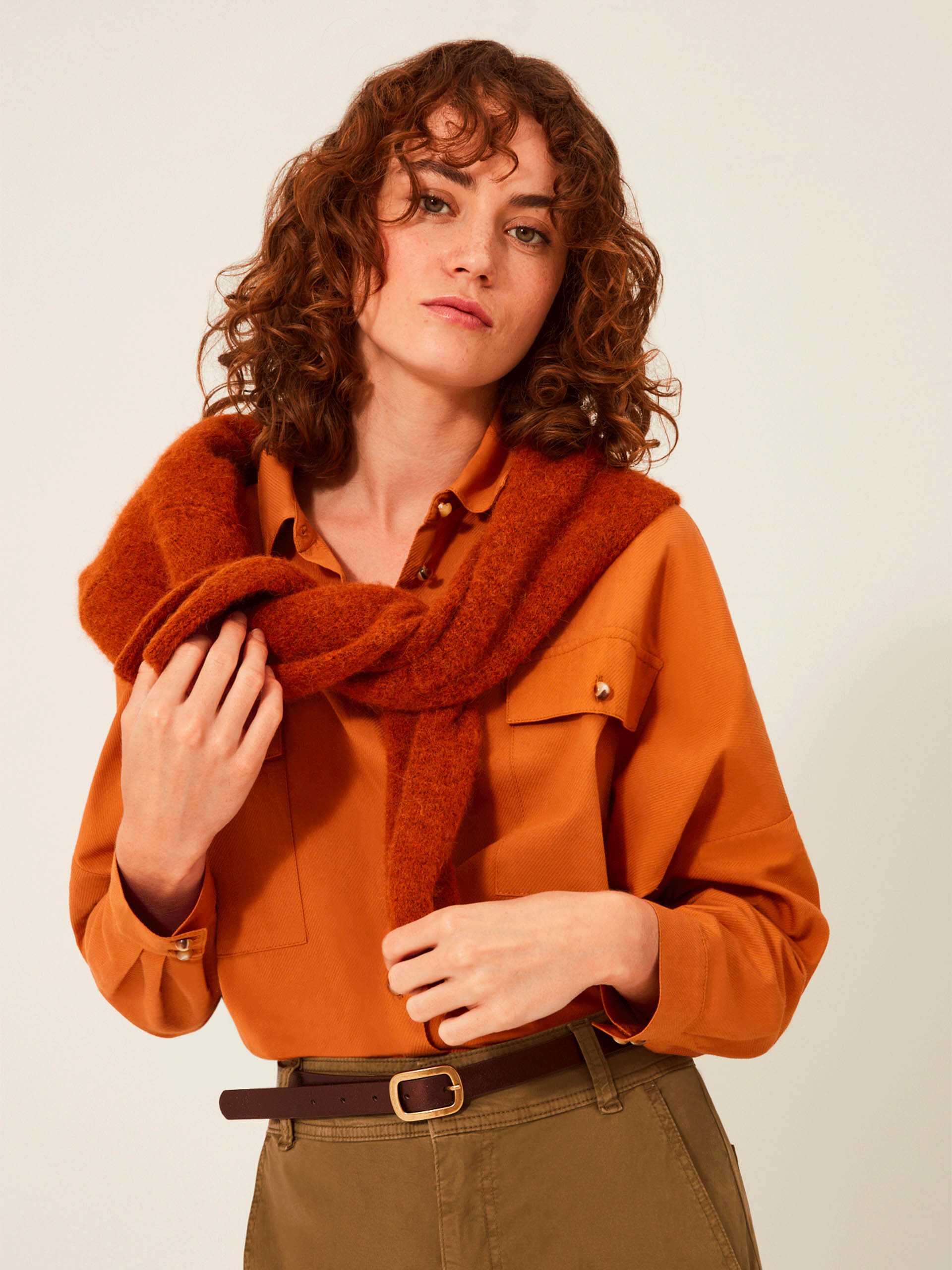 CHEMISE JANICE  Moka , Pr&ecirc;t-&agrave;-porter Bensimon